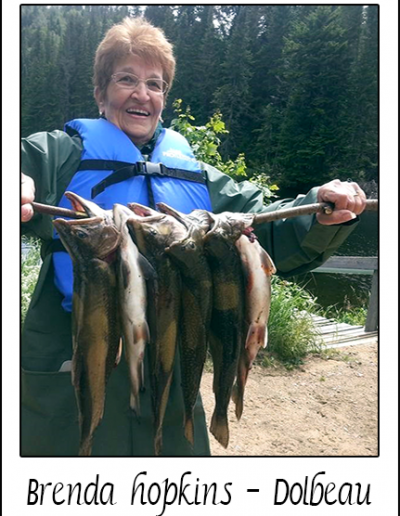 Brenda Hopkins - Dolbeau, ami pêcheur de la Pourvoirie Réal Massé