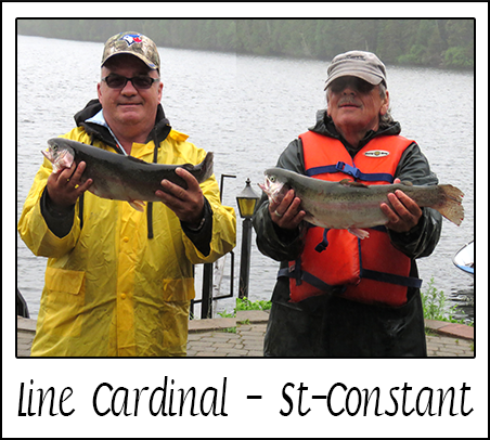 Line Cardinal - St-Constant, ami pêcheur de la Pourvoirie Réal Massé