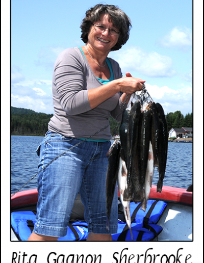 Rita Gagnon - Sherbrooke, ami pêcheur de la Pourvoirie Réal Massé