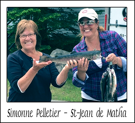 Simonne Pelletier - St-Jean de Matha, ami pêcheur de la Pourvoirie Réal Massé